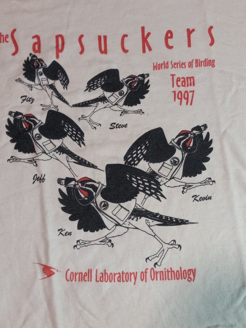 1997 Cornell Laboratory of Ornithology T+SHIRT (L) "Supersuckers World Series"